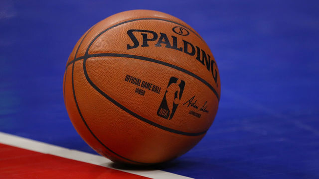 DETROIT, MICHIGAN - FEBRUARY 20: General view of NBA ball during a game between the Milwaukee Bucks and Detroit Pistons at Little Caesars Arena on February 20, 2020 in Detroit, Michigan.