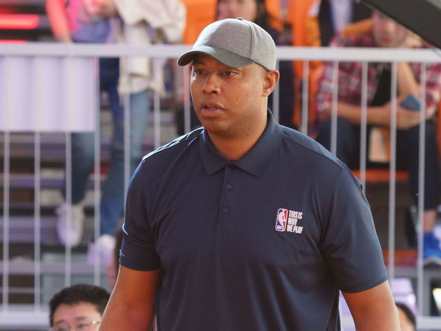 SHANGHAI, CHINA - MAY 04: American former basketball player Caron Butler attends Shanghai 3x3 Basketball Youth Tournament on May 4, 2019 in Shanghai, China.