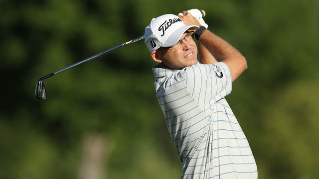 BLAINE, MINNESOTA - JULY 23: Bill Haas of the United States plays his shot from the fourth tee during the first round of the 3M Open on July 23, 2020 at TPC Twin Cities in Blaine, Minnesota.