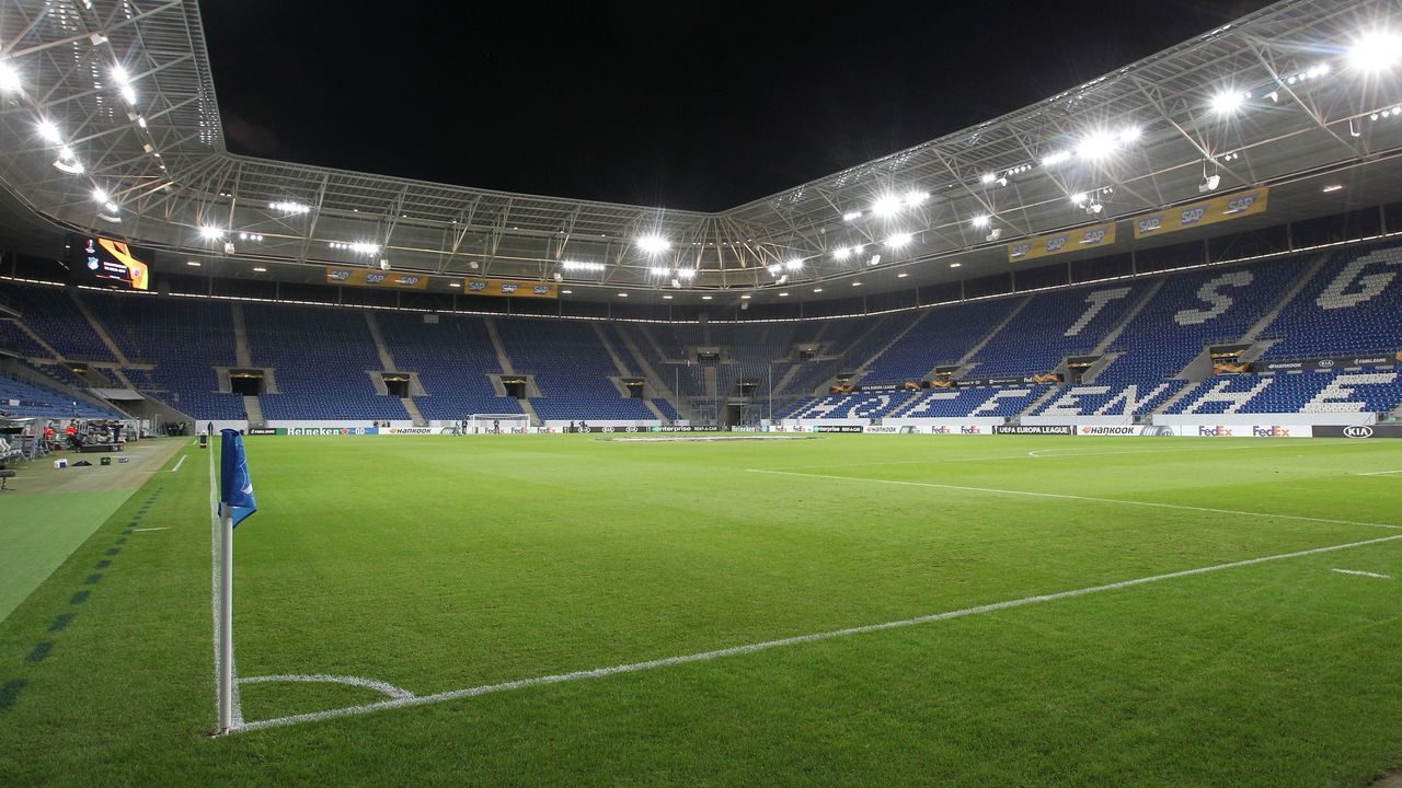 General view prior to the UEFA Europa League group L football match TSG 1899 Hoffenheim v Red Star Belgrade (Crvena Zvezda) in Sinsheim, southern Germany, on October 22, 2020.