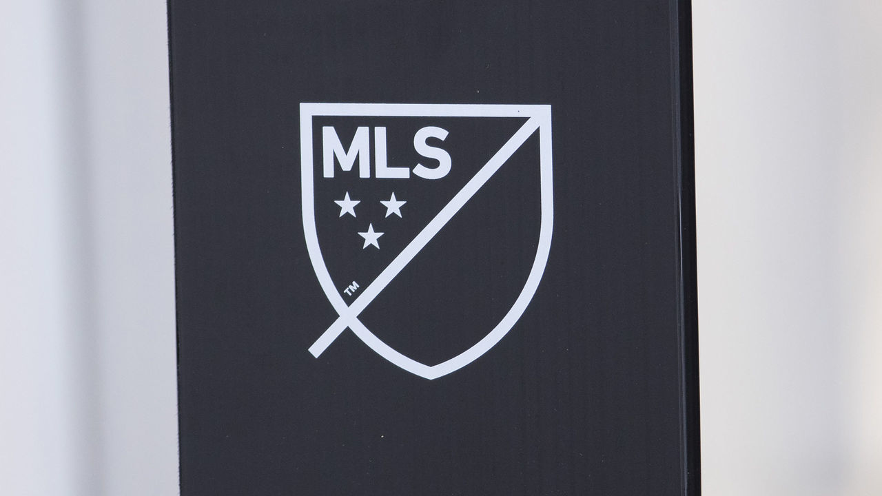 CHESTER, PA - AUGUST 29: A detail view of the MLS logo prior to the match between the D.C. United and the Philadelphia Union at Subaru Park on August 29, 2020 in Chester, Pennsylvania. The Philadelphia Union defeated D.C. United 4-1.