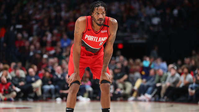 PORTLAND, OREGON - FEBRUARY 25: Trevor Ariza #8 of the Portland Trail Blazers looks on in the fourth quarter against the Boston Celtics during their game at Moda Center on February 25, 2020 in Portland, Oregon.