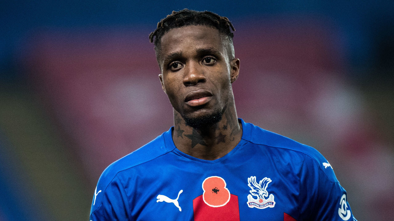 LONDON, ENGLAND - NOVEMBER 07: Wilfried Zaha of Crystal Palace during the Premier League match between Crystal Palace and Leeds United at Selhurst Park on November 7, 2020 in London, United Kingdom.