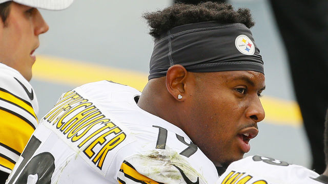 NASHVILLE, TENNESSEE - OCTOBER 25: JuJu Smith-Schuster #19 of the Pittsburgh Steelers watches from the sideline during a game against the Tennessee Titans at Nissan Stadium on October 25, 2020 in Nashville, Tennessee.