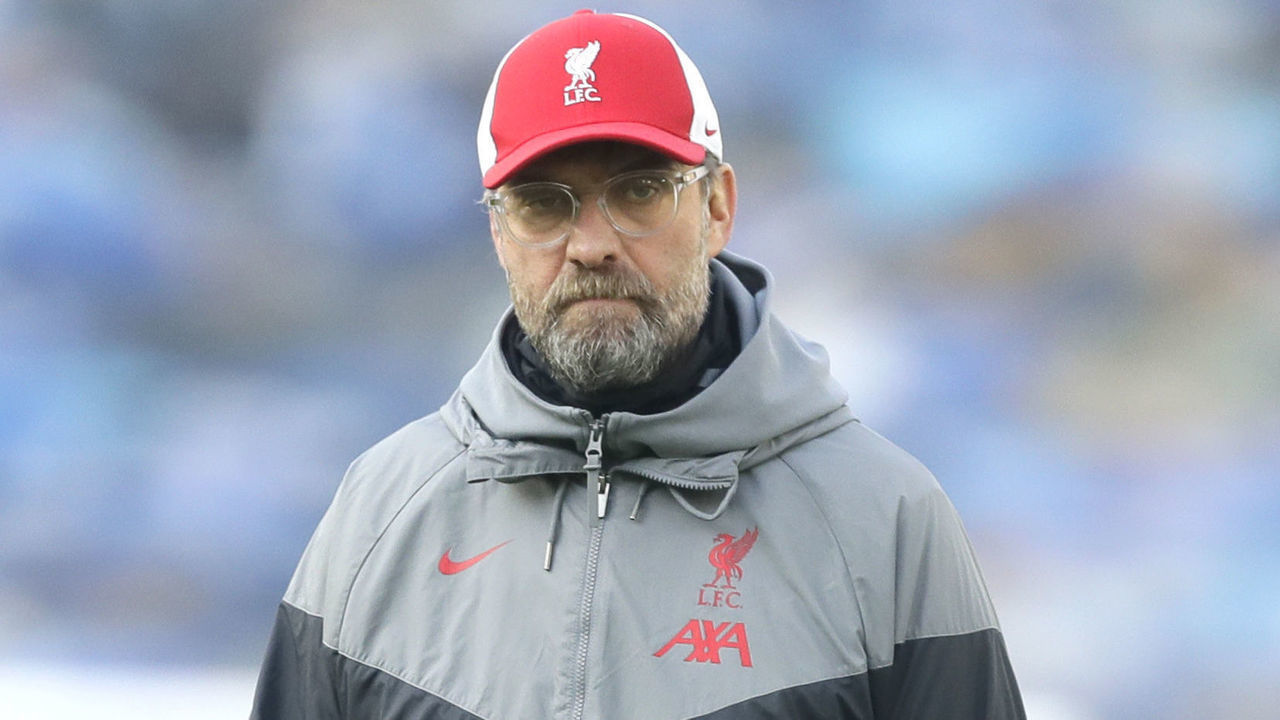 Liverpool manager Jurgen Klopp before the Premier League match at the AMEX Stadium, Brighton.