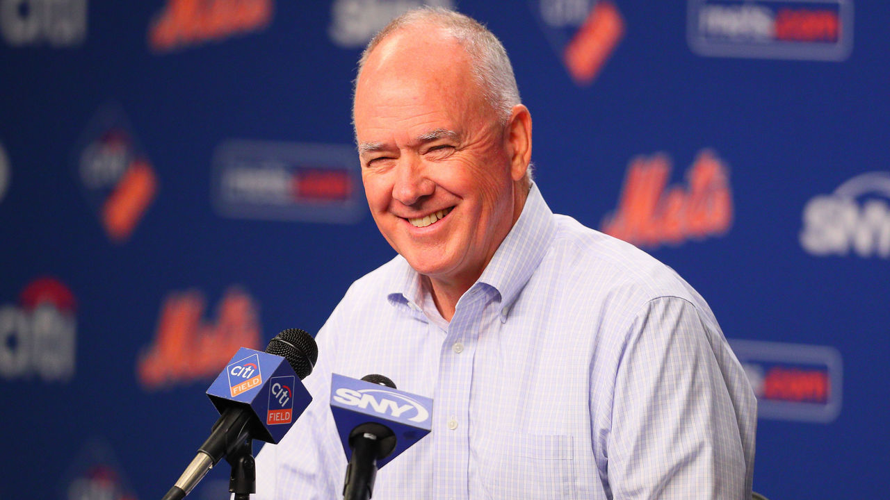 FLUSHING, NY - AUGUST 04: New York Mets General Manager Sandy Alderson prior to the Major League Baseball game between the New York Mets and the Los Angeles Dodgers on August 04, 2017 at Citi Field in Flushing, NY.