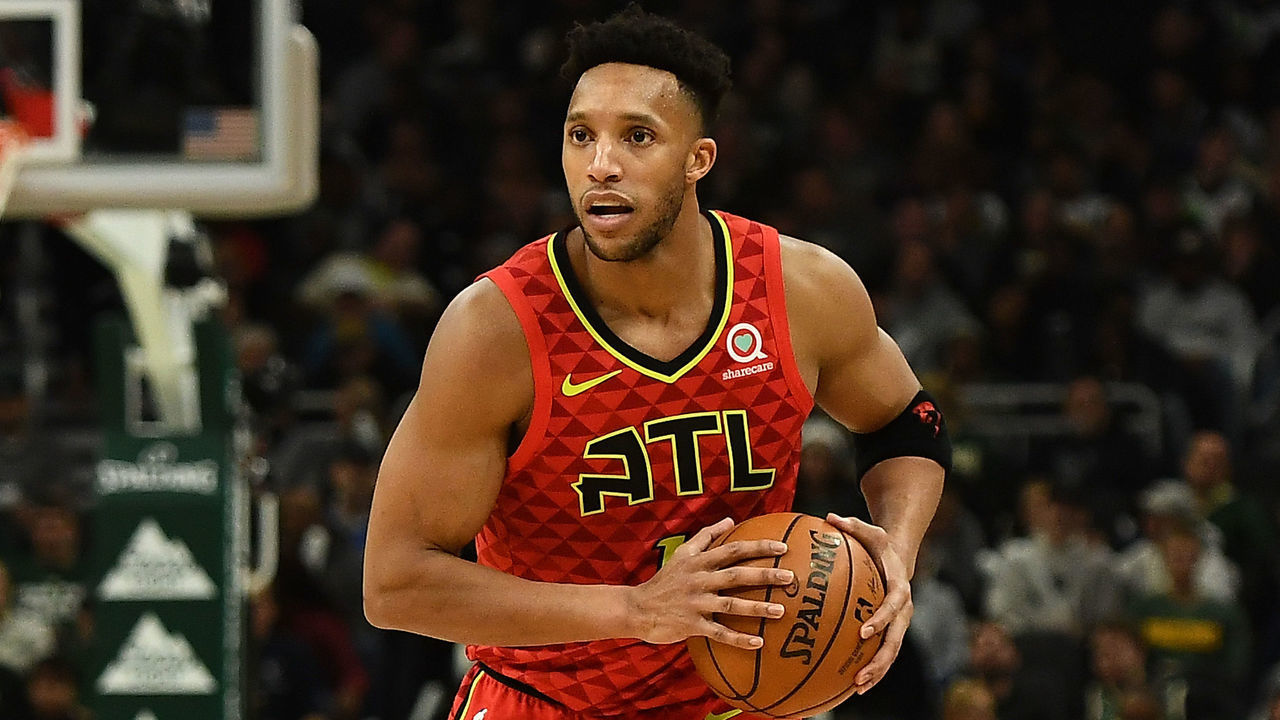 MILWAUKEE, WISCONSIN - NOVEMBER 27: Evan Turner #1 of the Atlanta Hawks handles the ball during a game against the Milwaukee Bucks at Fiserv Forum on November 27, 2019 in Milwaukee, Wisconsin.