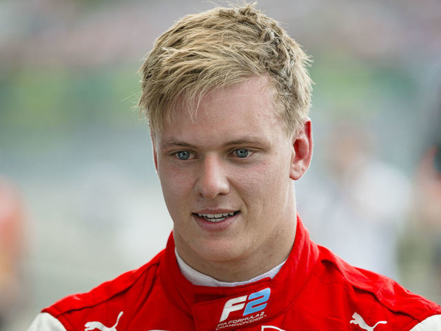 HUNGARORING, BUDAPEST, HUNGARY - 2019/08/04: Prema Racings German racing driver Mick Schumacher looks on in the parc ferme after winning the second race of the FIA Formula 2 Championship at the Hungaroring in Budapest.