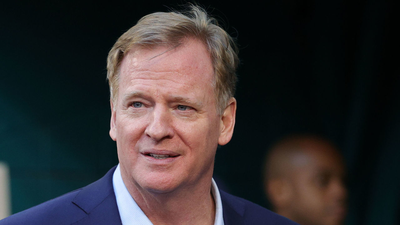 MIAMI, FLORIDA - FEBRUARY 02: NFL Commissioner Roger Goodell looks on before Super Bowl LIV between the Kansas City Chiefs and the San Francisco 49ers at Hard Rock Stadium on February 02, 2020 in Miami, Florida.