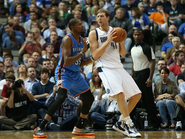 Durant on Nowitzki: 'Dirk's got a lot of moves I'm trying to steal'