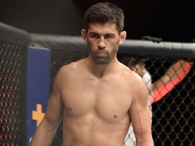 JACKSONVILLE, FLORIDA - MAY 09: Dominick Cruz prepares to fight Henry Cejudo in their UFC bantamweight championship fight during the UFC 249 event at VyStar Veterans Memorial Arena on May 09, 2020 in Jacksonville, Florida.
