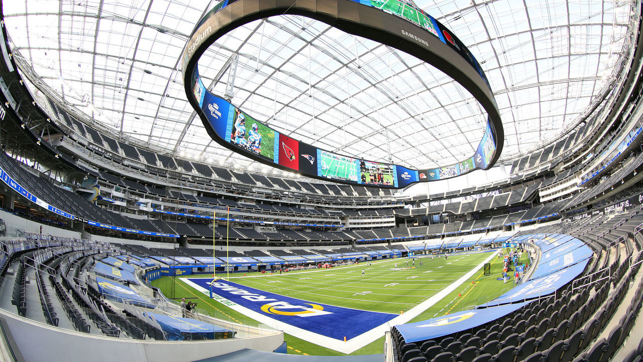 INGLEWOOD, CALIFORNIA - NOVEMBER 29: A general view before the game between the San Francisco 49ers and the Los Angeles Rams at SoFi Stadium on November 29, 2020 in Inglewood, California.