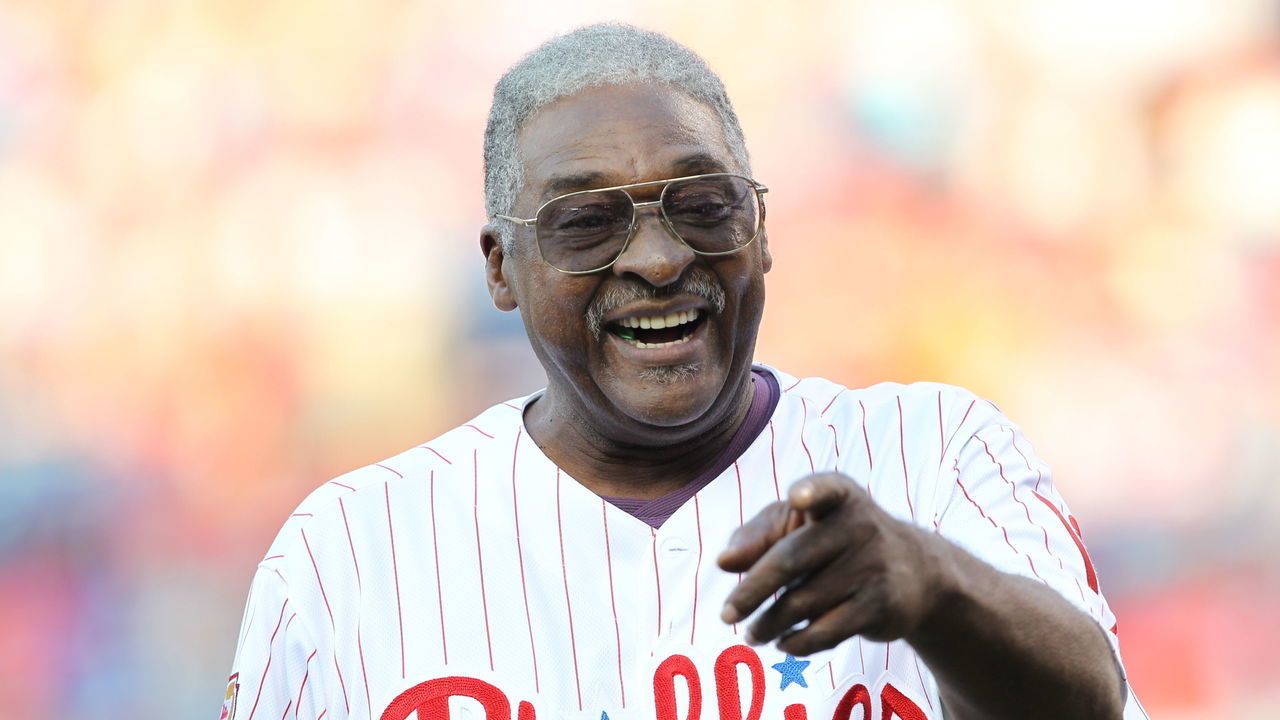 PHILADELPHIA - AUGUST 7: Former Philadelphia Phillies infielder Dick Allen takes part in the Alumni Night celebration before a game between the Philadelphia Phillies and the New York Mets at Citizens Bank Park on August 7, 2010 in Philadelphia, Pennsylvania. The Mets won 1-0.
