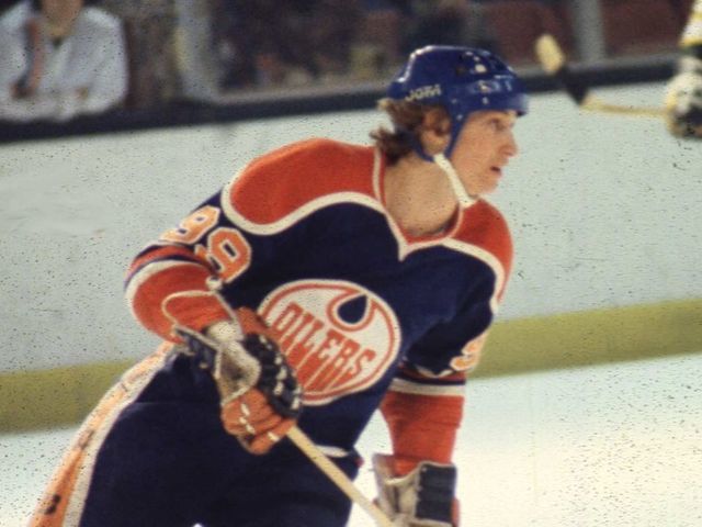 HARTFORD, CT - 1979: Wayne Gretzky #99 of the Edmonton Oilers skates on the ice during an WHA game against the New England Whalers circa 1979 at the Hartford Civic Center in Hartford, Connecticut.