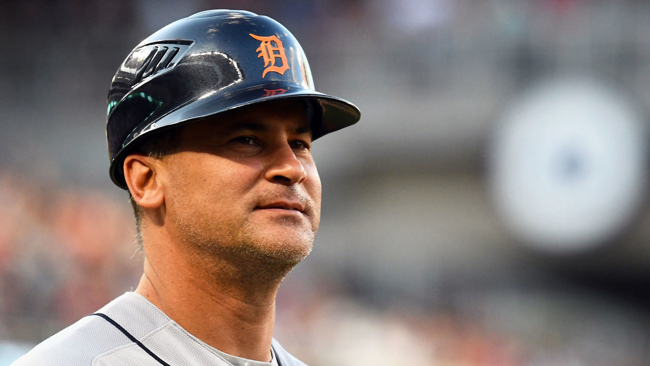 MINNEAPOLIS, MN - JULY 22: Detroit Tigers First base Coach Omar Vizquel (13) looks on during a MLB game between the Minnesota Twins and Detroit Tigers on July 22, 2017 at Target Field in Minneapolis, MN. The Twins defeated the Tigers 6-5.
