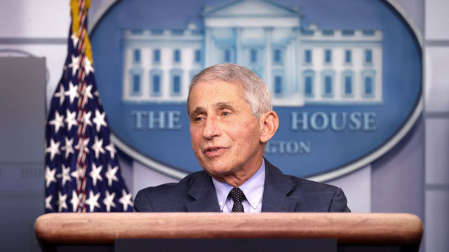 WASHINGTON, DC - NOVEMBER 19: Dr. Anthony Fauci, director of the National Institute of Allergy and Infectious Diseases, speaks during a White House Coronavirus Task Force press briefing in the James Brady Press Briefing Room at the White House on November 19, 2020 in Washington, DC. The White House held its first Coronavirus Task Force briefing in months as cases of COVID-19 are surging across the country ahead of the Thanksgiving holiday.