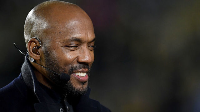 GREEN BAY, WISCONSIN - OCTOBER 14: ESPN analyst Louis Riddick looks on before the game between the Green Bay Packers and the Detroit Lions at Lambeau Field on October 14, 2019 in Green Bay, Wisconsin.