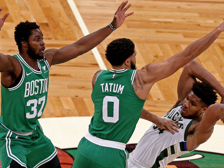 Giannis to 'learn' from missed gametying FT after Tatum's 3 saves