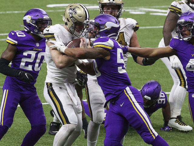 Minnesota Vikings at New Orleans on December 25, 2020