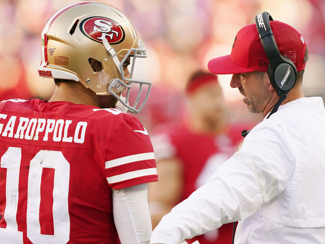 San Francisco 49ers head coach Kyle Shanahan defended quarterback Jimmy  Garoppolo