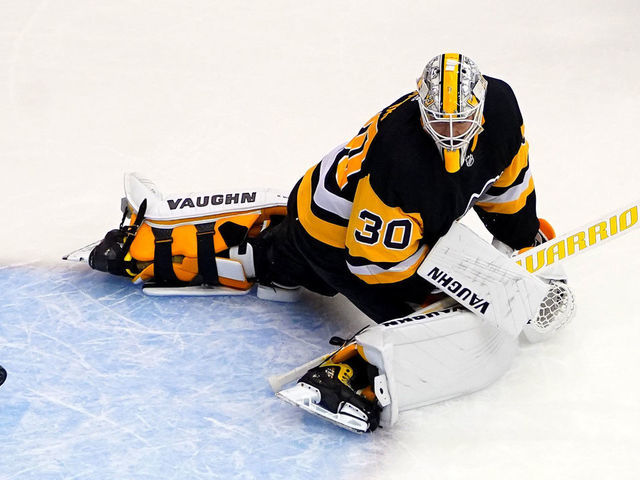 TORONTO, ONTARIO - AUGUST 01: Matt Murray #30 of the Pittsburgh Penguins is unable to stop a shot from Jeff Petry #26 of the Montreal Canadiens to end Game One of the Eastern Conference Qualification Round prior to the 2020 NHL Stanley Cup Playoffs at Scotiabank Arena on August 01, 2020 in Toronto, Ontario. The Montreal Canadiens defeated the Pittsburgh Penguins 3-2 in overtime.