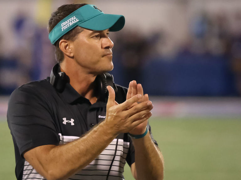 Coastal Carolina's Jamey Chadwell is AP coach of the year