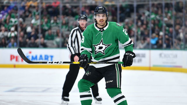 DALLAS, TX - MARCH 7: Stephen Johns #28 of the Dallas Stars skates against the Nashville Predators at the American Airlines Center on March 7, 2020 in Dallas, Texas.