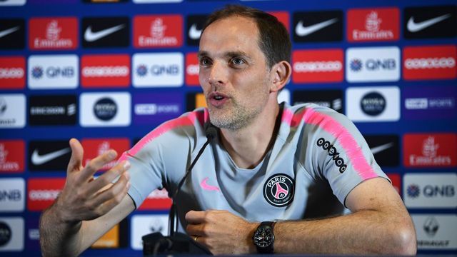 Paris Saint-Germain's German coach Thomas Tuchel attends a press conference at the club's Camp des Loges training grounds in Saint-Germain-en-Laye, near Paris on May 23 , 2019. - Kylian Mbappe has dominated the headlines and the discussions on television and radio in France this week following his shock remarks at an awards ceremony in Paris on May 19, 2019. The 20-year-old World Cup winner used his victory speech after being named as France's player and young player of the year to drop a bombshell and suggest he could be ready to leave PSG after just two seasons.