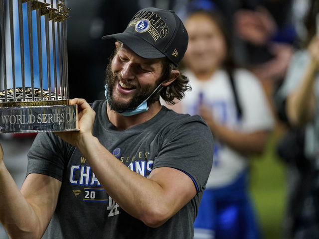 Clayton Kershaw 2020 Los Angeles Dodgers World Series Champion 