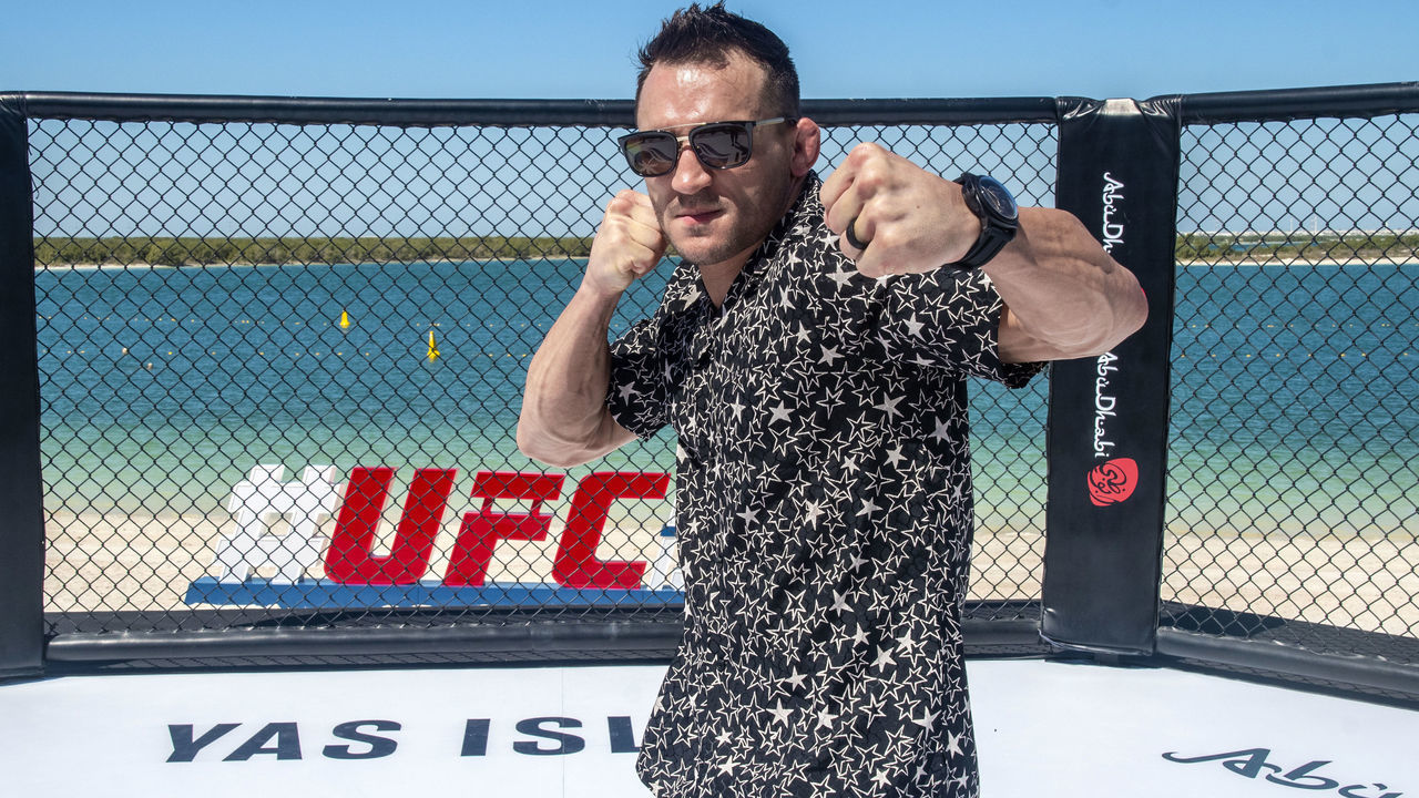 ABU DHABI, UNITED ARAB EMIRATES - OCTOBER 20: Michael Chandler poses for a portrait on Yas Beach on October 20, 2020 on UFC Fight Island, Abu Dhabi, United Arab Emirates.