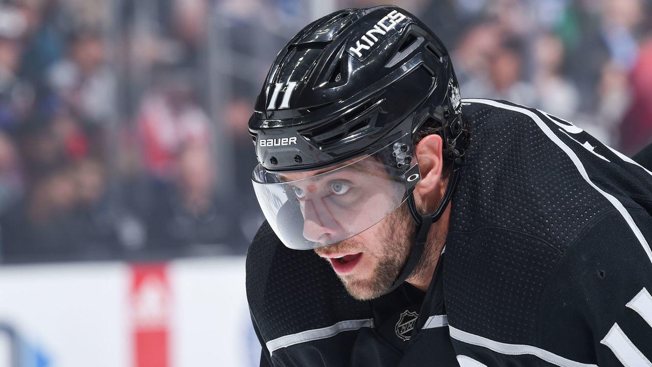LOS ANGELES, CA - MARCH 11: Anze Kopitar #11 of the Los Angeles Kings looks on during the third period against the Ottawa Senators at STAPLES Center on March 11, 2020 in Los Angeles, California.