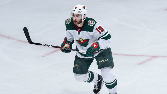 LOS ANGELES, CA - MARCH 7: Luke Kunin #19 of the Minnesota Wild skates on the ice during the second period against the Los Angeles Kings at STAPLES Center on March 7, 2020 in Los Angeles, California.