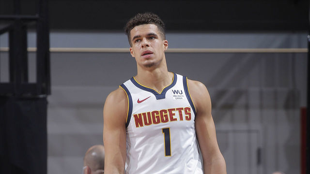 SACRAMENTO, CA - DECEMBER 29: Michael Porter Jr. #1 of the Denver Nuggets looks on during the game against the Sacramento Kings on December 29, 2020 at Golden 1 Center in Sacramento, California. NOTE TO USER: User expressly acknowledges and agrees that, by downloading and or using this photograph, User is consenting to the terms and conditions of the Getty Images Agreement. Mandatory Copyright Notice: Copyright 2020 NBAE