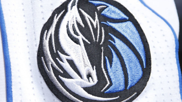 DALLAS, TX - FEBRUARY 1: A close up of the Dallas Mavericks logo is seen during the game against the Philadelphia 76ers on February 1, 2017 at the American Airlines Center in Dallas, Texas. Mandatory Copyright Notice: Copyright 2017 NBAE