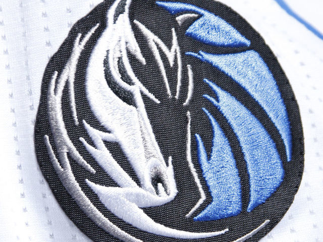 DALLAS, TX - FEBRUARY 1: A close up of the Dallas Mavericks logo is seen during the game against the Philadelphia 76ers on February 1, 2017 at the American Airlines Center in Dallas, Texas. Mandatory Copyright Notice: Copyright 2017 NBAE