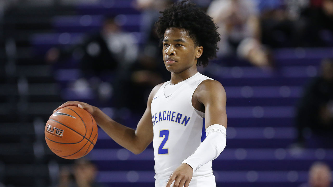 FORT MYERS, FLORIDA - DECEMBER 18: Sharife Cooper #2 of McEachern High School in action against Roman Catholic High School during the City of Palms Classic Day 1 at Suncoast Credit Union Arena on December 18, 2019 in Fort Myers, Florida.