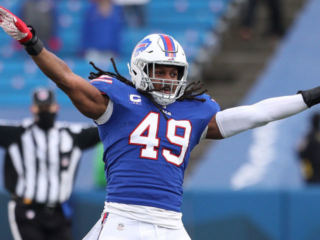 Bills overcome controversial review late in playoff win over Colts