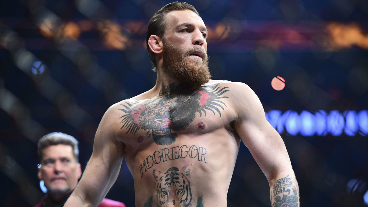 Mixed Martial Arts: UFC Fight Night 246: Connor McGregor before Welterweight match vs Donald Cerrone at T-Mobile Arena. Las Vegas, NV 1/18/2020 CREDIT: Kohjiro Kinno (Set Number: X163143 TK1 )