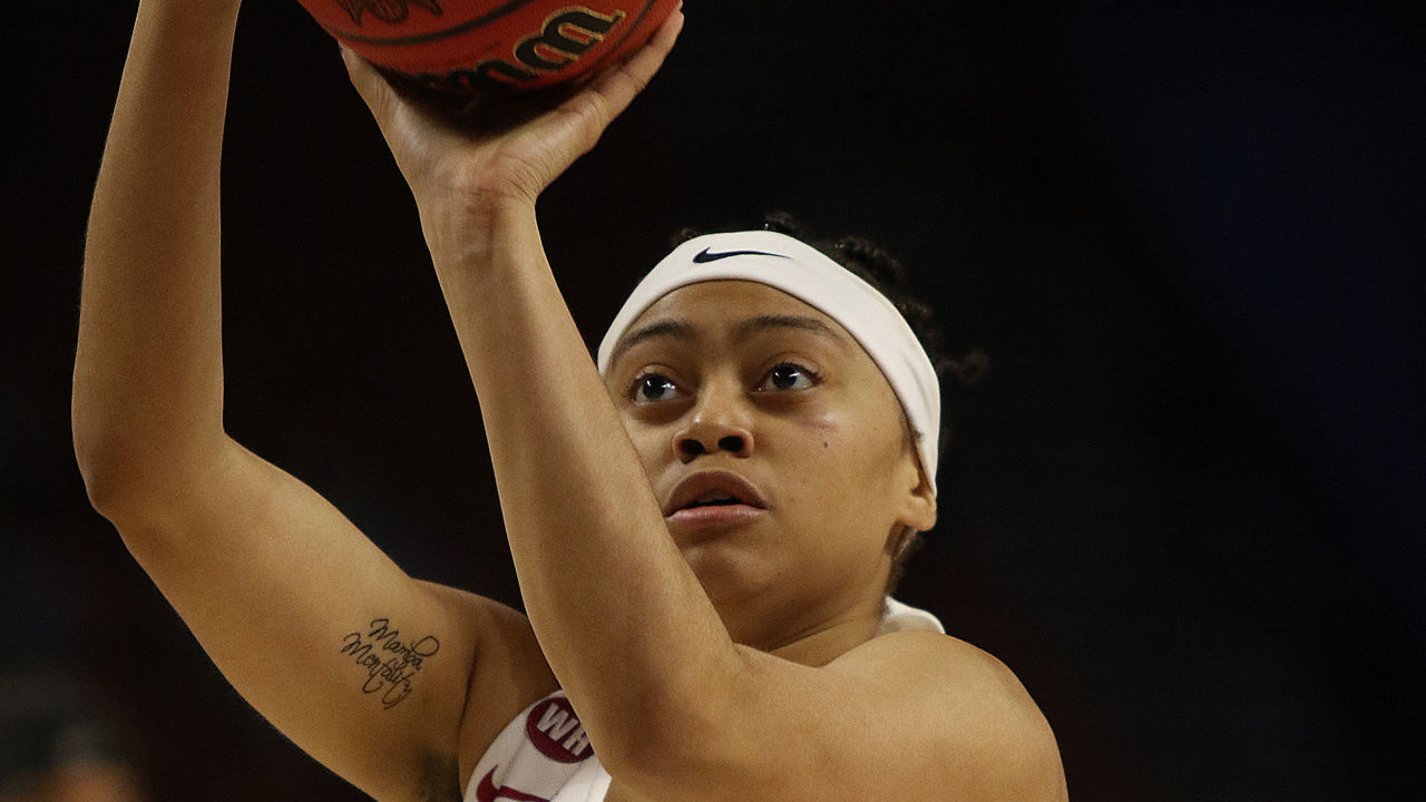 GREENVILLE, SC - MARCH 05: Megan Abrams (1) of Alabama during the SEC Women's College basketball tournament game between the Georgia Bulldogs and the Alabama Crimson Tide on March 5, 2020, at Bon Secours Wellness Arena in Greenville, S.C.