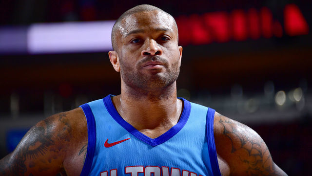 HOUSTON, TX - DECEMBER 31: P.J. Tucker #17 of the Houston Rockets looks on during the game against the Sacramento Kings on December 31, 2020 at the Toyota Center in Houston, Texas. Mandatory Copyright Notice: Copyright 2020 NBAE