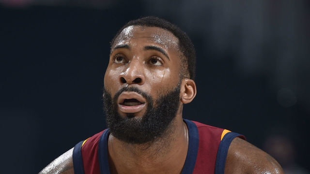 CLEVELAND, OH - JANUARY 15: Andre Drummond #3 of the Cleveland Cavaliers shoots the ball against the New York Knicks on January 15, 2021 at Rocket Mortgage FieldHouse in Cleveland, Ohio. NOTE TO USER: User expressly acknowledges and agrees that, by downloading and/or using this Photograph, user is consenting to the terms and conditions of the Getty Images License Agreement. Mandatory Copyright Notice: Copyright 2021 NBAE