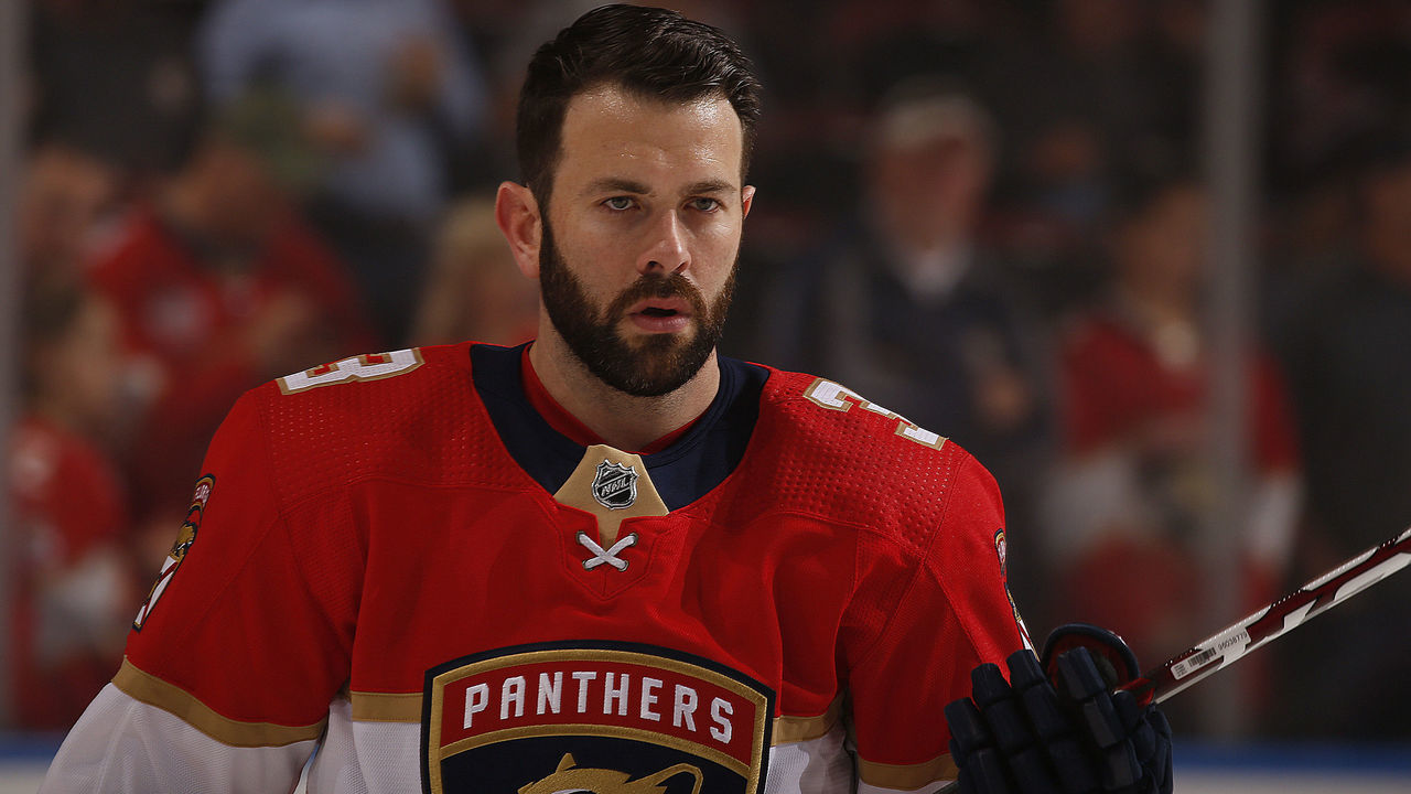 SUNRISE, FL - FEBRUARY 6: Keith Yandle #3 of the Florida Panthers skates on the ice during warm ups prior to the start of the game against the Vegas Golden Knights at the BB&T Center on February 6, 2020 in Sunrise, Florida.