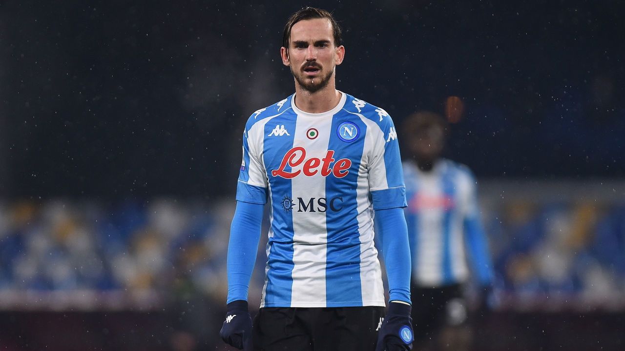 Fabian Ruiz of SSC Napoli during the Serie A match between SSC Napoli and Spezia Calcio at Stadio Diego Armando Maradona Naples Italy on 6 January 2021.