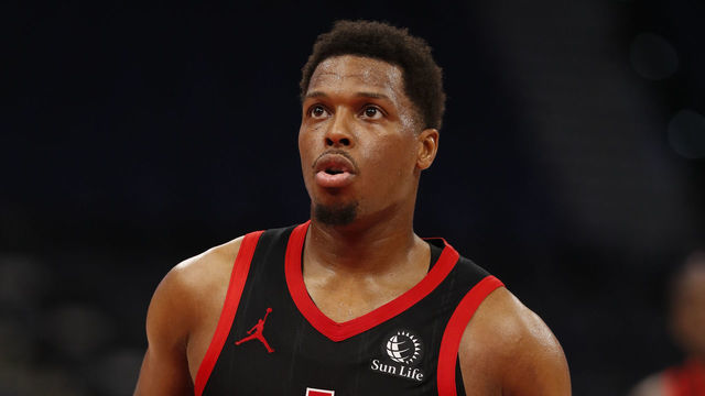 TAMPA, FL - JANUARY 18: Kyle Lowry #7 of the Toronto Raptors shoots a free throw during the game against the Dallas Mavericks on January 18, 2021 at Amalie Arena in Tampa, Florida. NOTE TO USER: User expressly acknowledges and agrees that, by downloading and/or using this photograph, user is consenting to the terms and conditions of the Getty Images License Agreement. Mandatory Copyright Notice: Copyright 2021 NBAE (Photo by Scott Audette/NBAE via Getty Images
