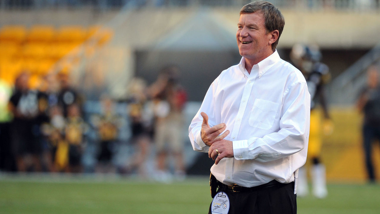 PITTSBURGH, PA - AUGUST 30: General manager Marty Hurney of the Carolina Panthers looks on from the field before a preseason game against the Pittsburgh Steelers at Heinz Field on August 30, 2012 in Pittsburgh, Pennsylvania. The Steelers defeated the Panthers 17-16.