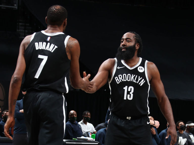 Harden, KD attribute historic start with Nets to experience | theScore.com