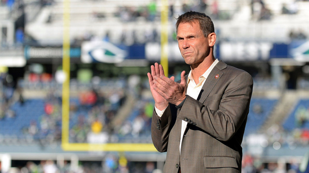 14 December 2014: San Francisco 49ers general manager Trent Baalke in action during a game between the San Francisco 49ers and the Seattle Seahawks at CenturyLink Field, in Seattle,WA.