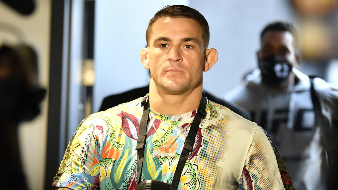 ABU DHABI, UNITED ARAB EMIRATES - JANUARY 23: Dustin Poirier arrives prior to his fight during the UFC 257 event inside Etihad Arena on UFC Fight Island on January 23, 2021 in Abu Dhabi, United Arab Emirates.