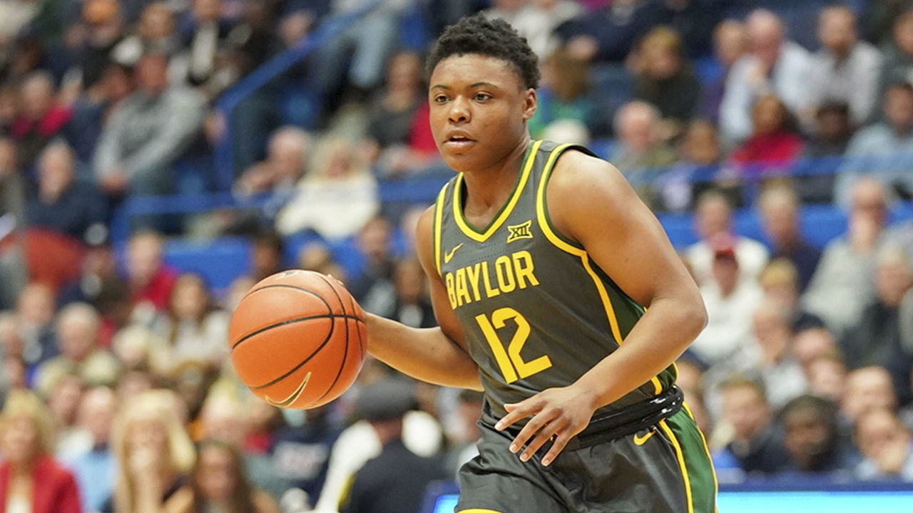 College Basketball: Baylor Moon Ursin (12) in action vs UConn at XL Center. Hartford, CT 1/9/2020 CREDIT: Erick W. Rasco (Set Number: X163128 TK1 )