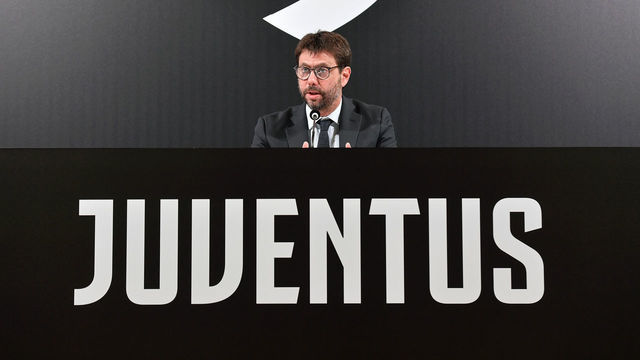 TURIN, ITALY - OCTOBER 15: Andrea Agnelli attends Juventus Shareholders Meeting Press Conference at Allianz Stadium on October 15, 2020 in Turin, Italy.